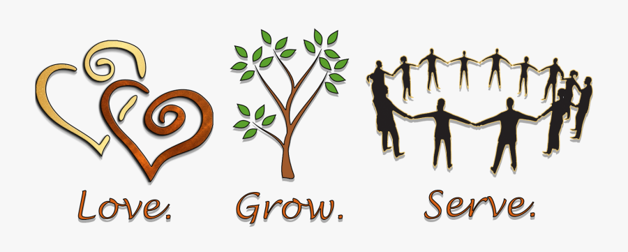 Rolling Hills Baptist Church - Love Grow Serve Clipart, Transparent Clipart