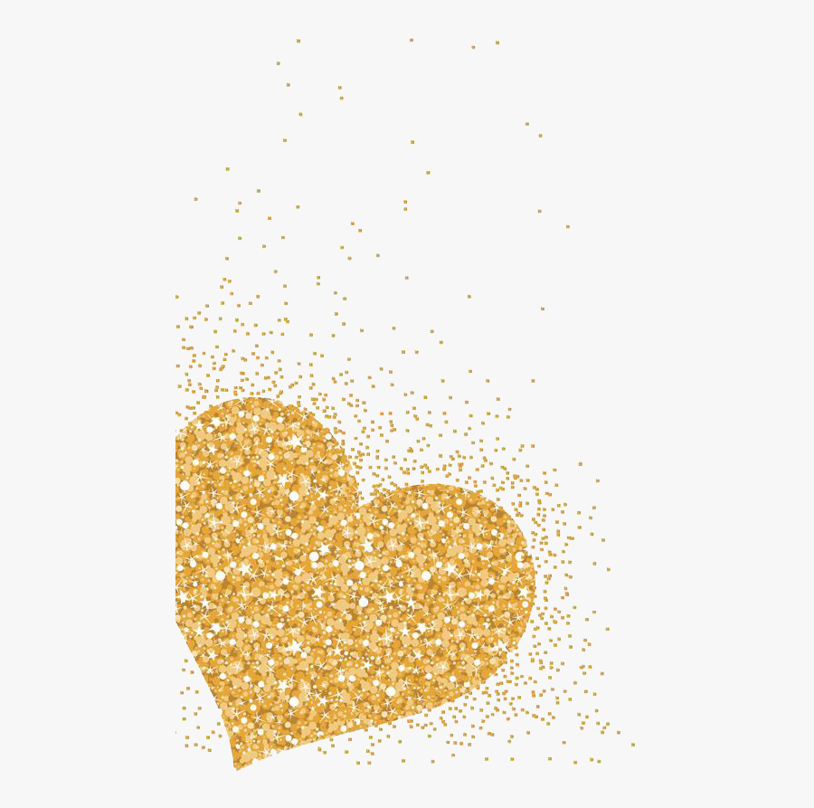 Heart Group Gold Wallpaper Type Loving Clipart - Coeur Pailleté, Transparent Clipart