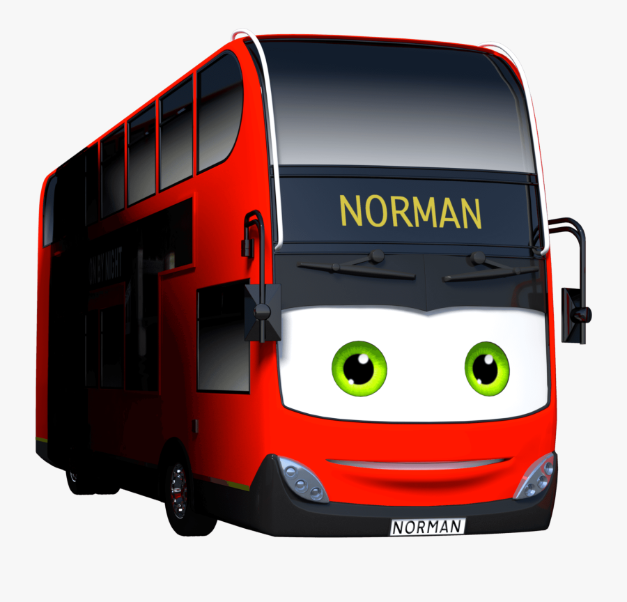 Double-decker Bus - London Bus Sally, Transparent Clipart