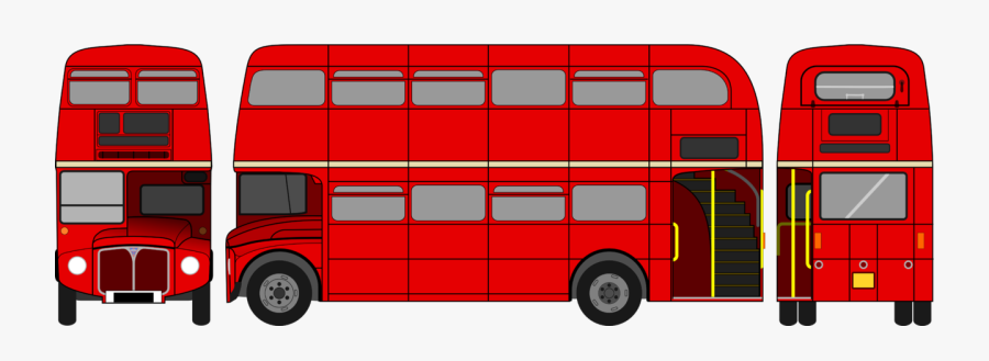 Transparent London Bus Clipart - Giant Squid Size Scale, Transparent Clipart