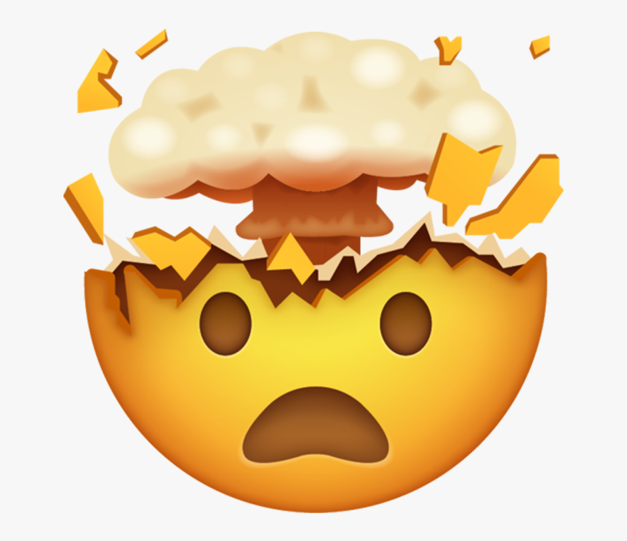 Transparent Head Exploding Clipart - Exploding Head Emoji , Free ...