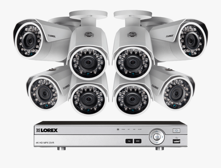 1080p Camera System With 8 Channel Dvr And 8 1080p - Security Camera System, Transparent Clipart