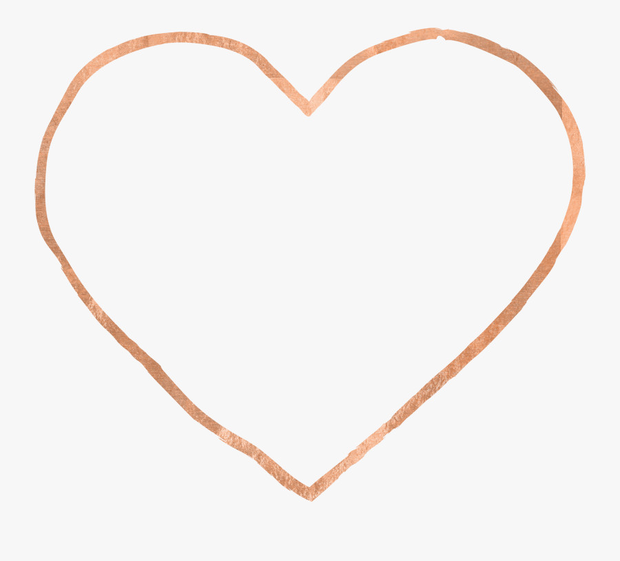 Transparent Glitter Heart Png - Rose Gold Heart Png, Transparent Clipart