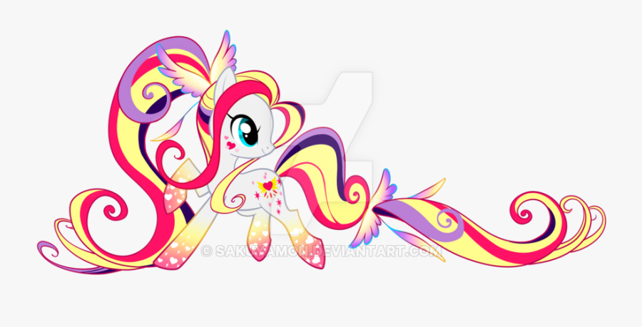 Rainbow Power Wishful Heart By Sakuyamon - Rainbow Power Pony Oc, Transparent Clipart