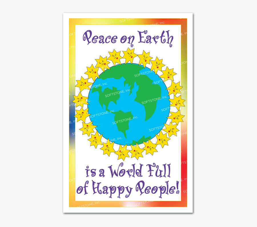 Joy Clipart Peace On Earth - Peace On Earth Poster, Transparent Clipart