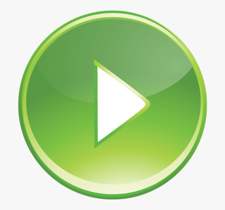 Green Play Button Png, Transparent Clipart