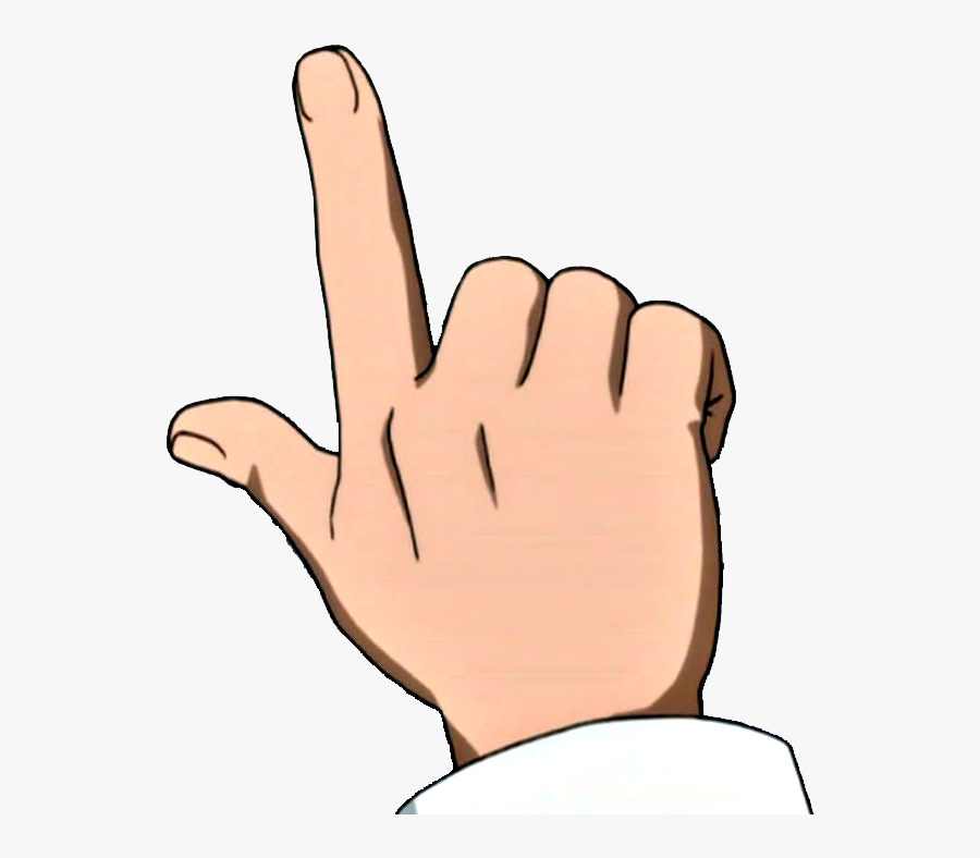 Index Extended Their And - Thumb And Index Finger Extended, Transparent Clipart