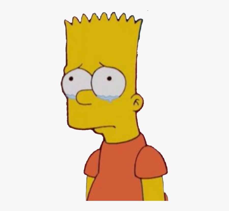 Bart Drawing Depressed Transparent Png Clipart Free - Bart Simpson Crying Drawing, Transparent Clipart