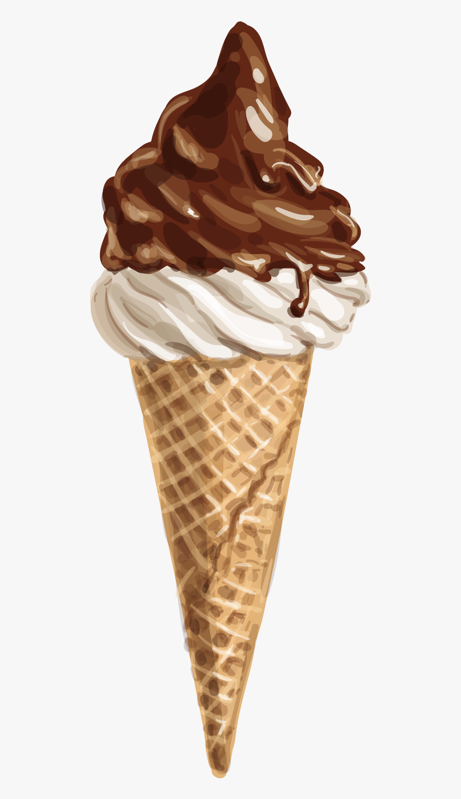 Realistic Ice Cream Vector, Transparent Clipart