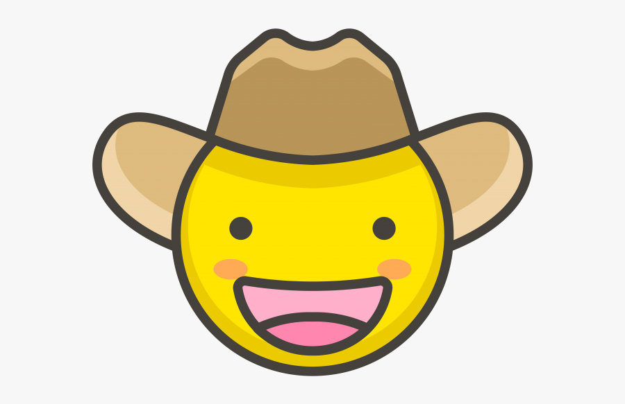 Cowboy Hat Face Emoji Clipart , Png Download - Hat, Transparent Clipart