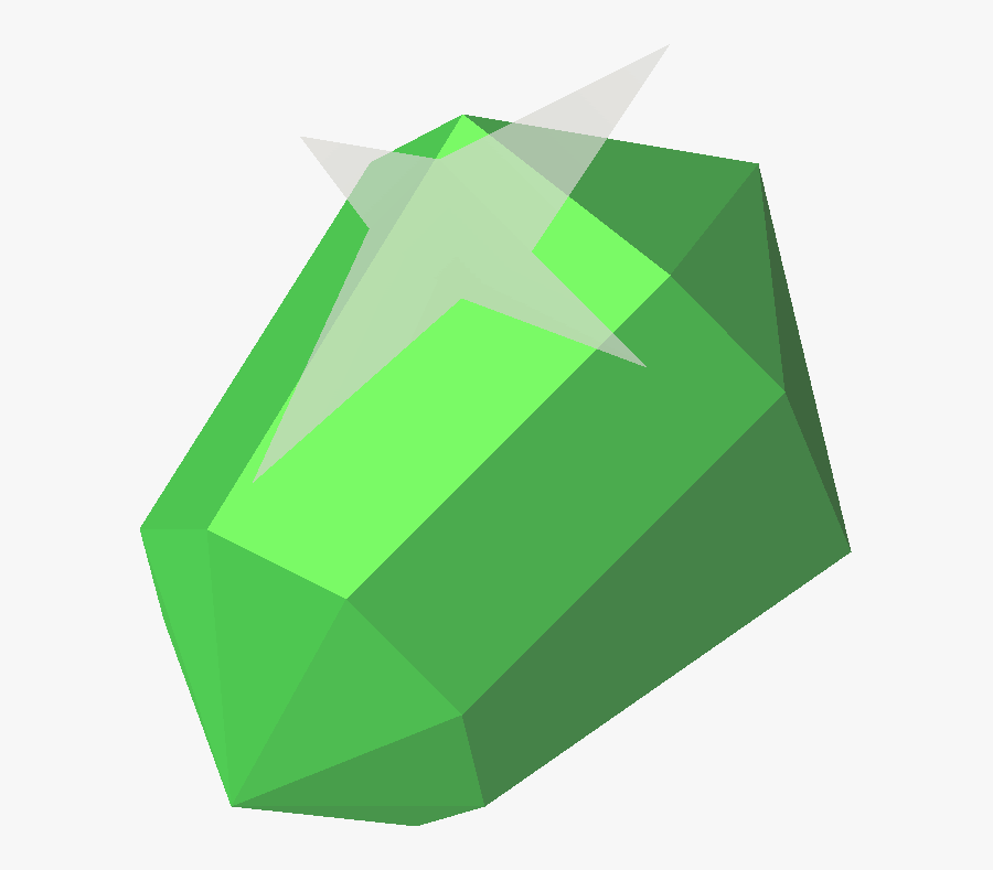 Osrs Emerald, Transparent Clipart