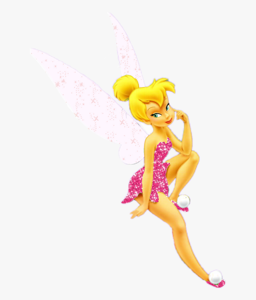 Tinkerbell In Pink Dress, Transparent Clipart