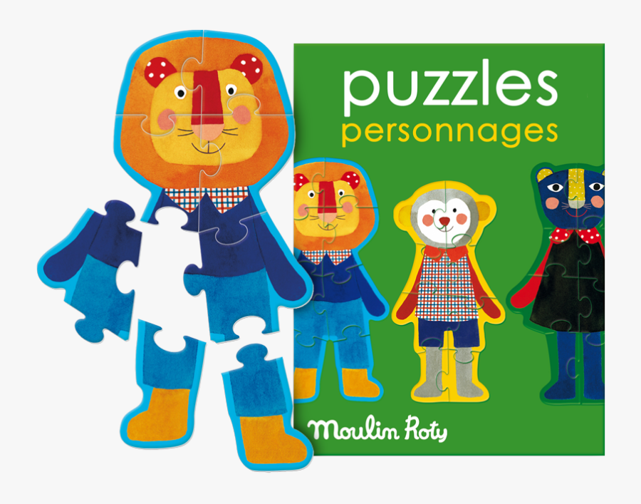 Jigsaw Puzzle Set - Puzzle Personnages Moulin Roty, Transparent Clipart