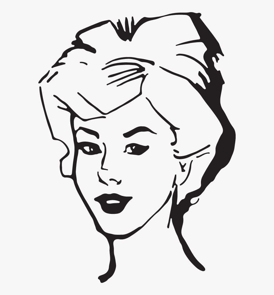Sketch Woman Line Clipart , Free Transparent Clipart - ClipartKey