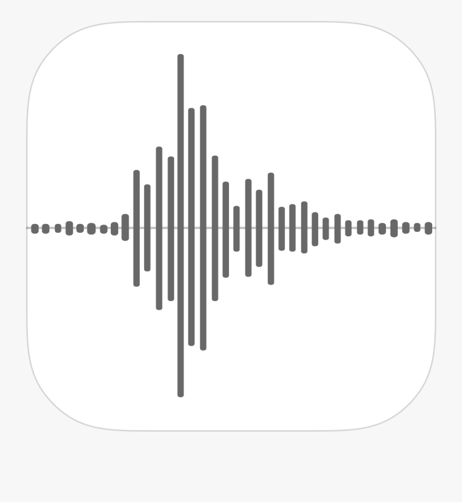 Voice Memos Icon Png Image - Ios Voice Memo Icon, Transparent Clipart