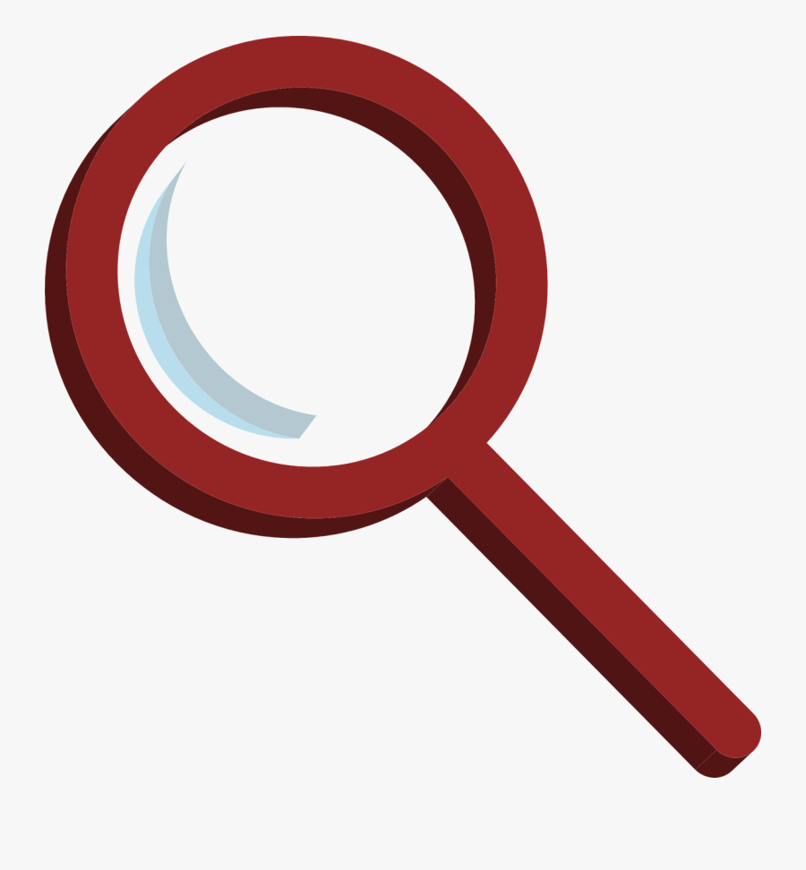 Magnifying Glass Clipart Red, Transparent Clipart