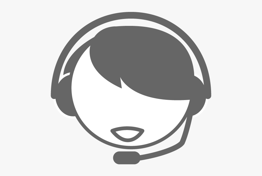 Call Center Icon Gray, Transparent Clipart