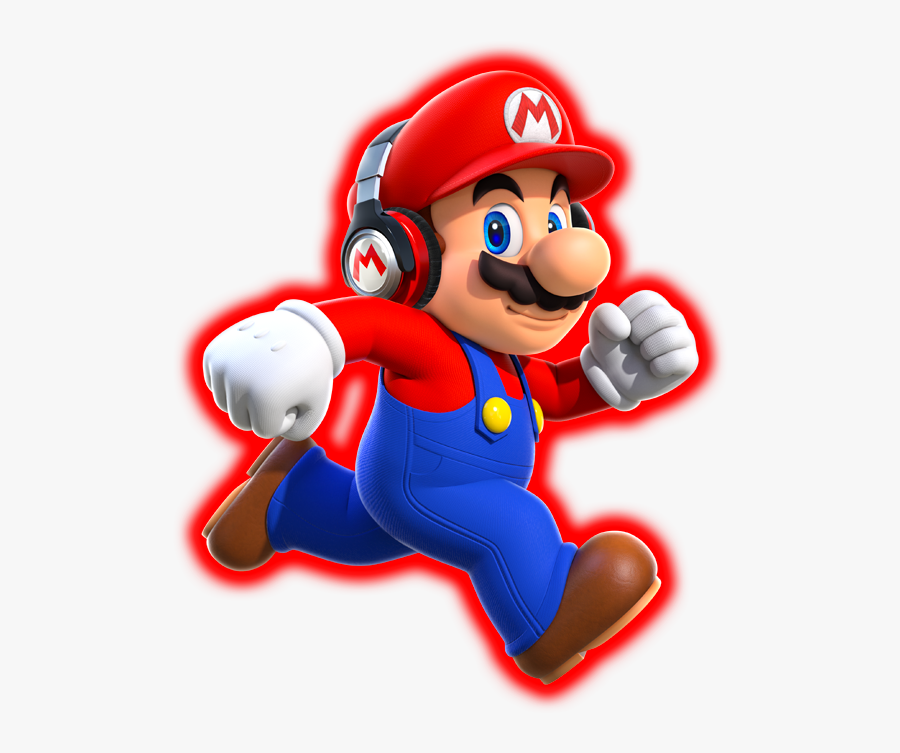 Super Run Nintendo - Super Mario Run Headphones, Transparent Clipart