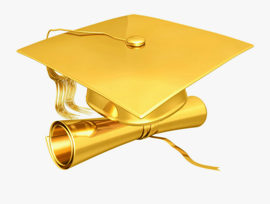 Gold Graduation Cap Png, Transparent Clipart