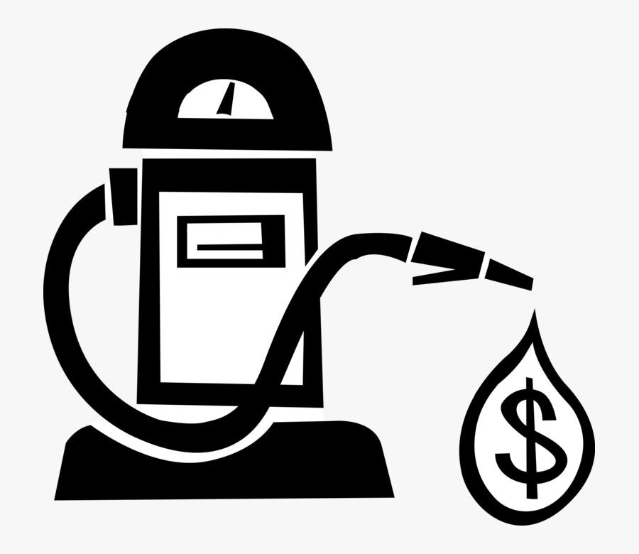 Vector Illustration Of Financial Costs Of Fossil Fuel - Cost Of Fossil Fuel Png, Transparent Clipart
