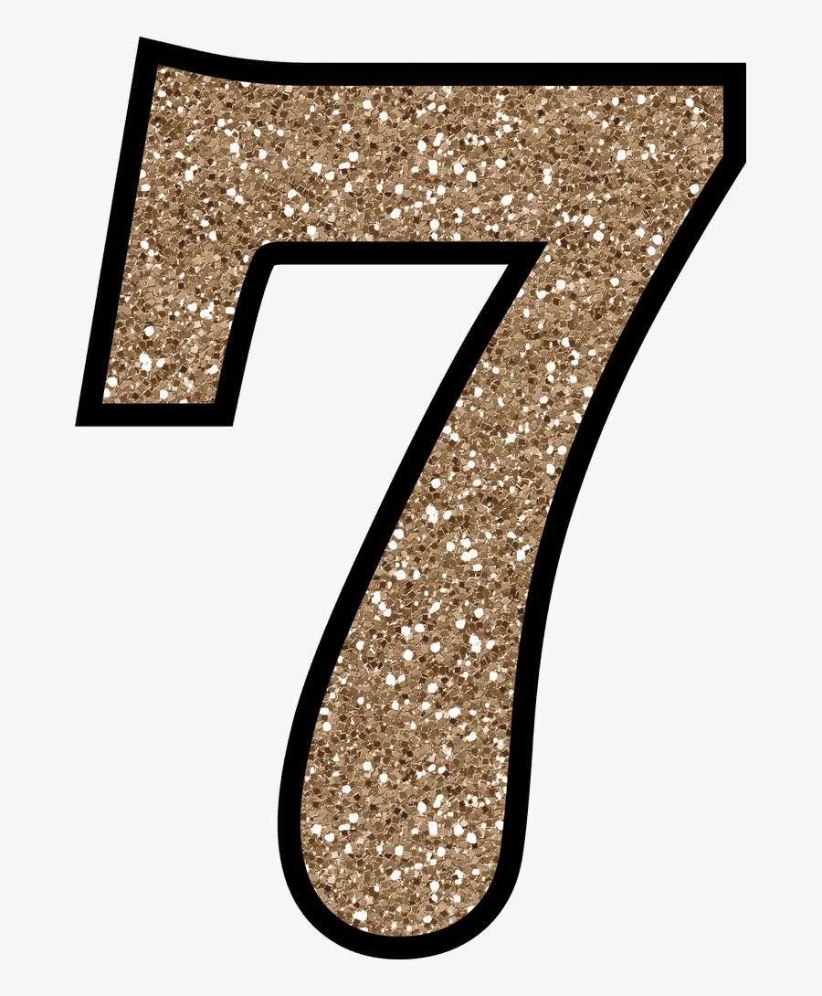 Transparent Glitters Png - Transparent Number 7 Clipart, Transparent Clipart