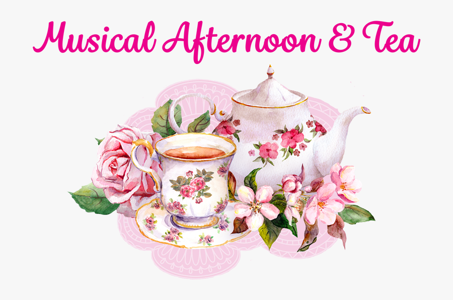 Musical Afternoon & Tea ☆ March 22, 2017 ☆ 3-5 Pm - Teapot With Flowers, Transparent Clipart