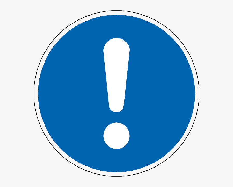 Danger Oven Repair - Blue Warning Sign, Transparent Clipart