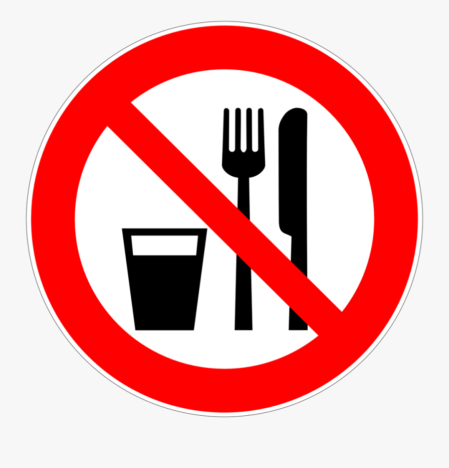 Eating Or Drinking Sign, Transparent Clipart