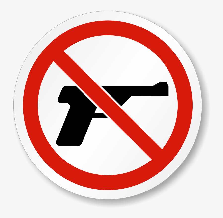 Prohibited Sign Png - No Deadly Weapon Allowed, Transparent Clipart