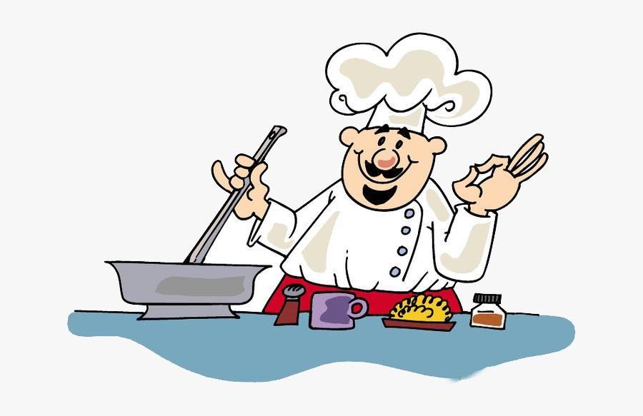Clip Art Profession Cook - Draw A Man Who Is Cooking, Transparent Clipart