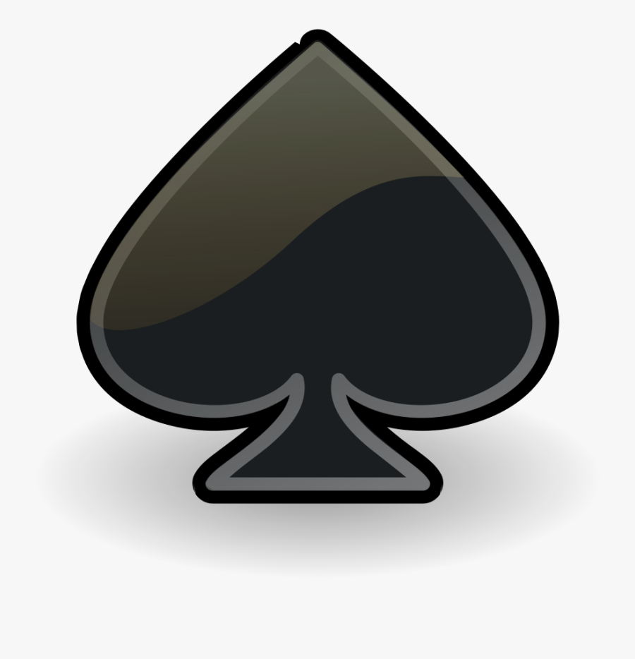 Symbol,playing Card,ace Of Spades - Spade Symbol, Transparent Clipart