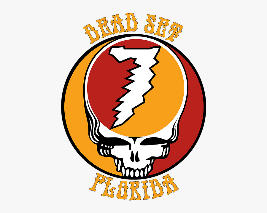 Dead Set Florida - Grateful Dead Steal Your Face, Transparent Clipart