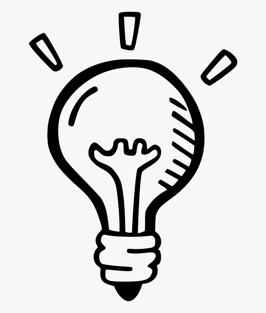Idea Lightbulb - Idea Drawing Transparent, Transparent Clipart