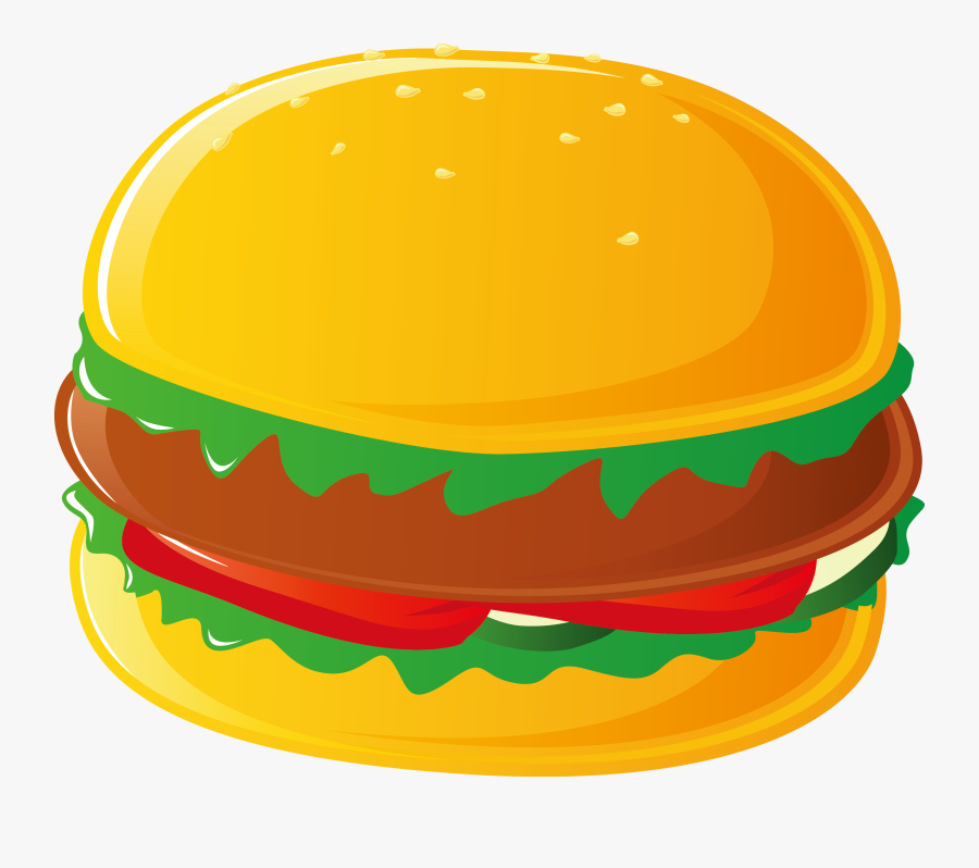 Transparent Hot Dogs And Hamburgers Clipart - Fast Food Vector Free, Transparent Clipart