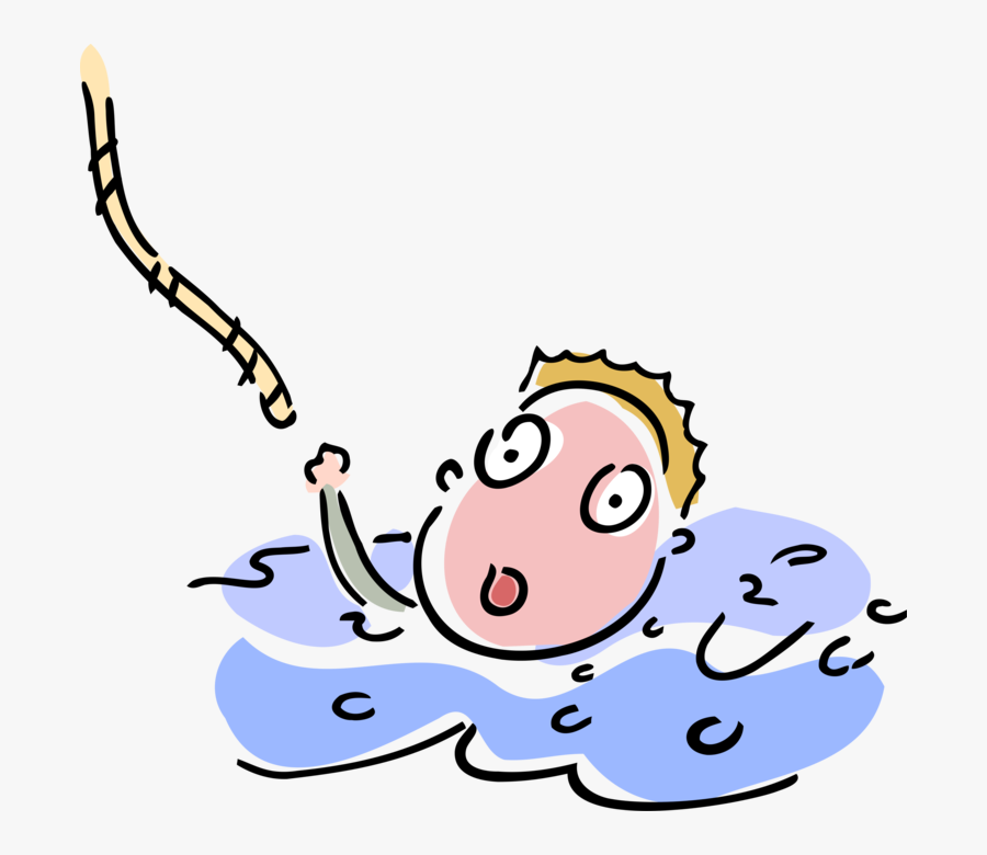 Transparent Rope Vector Png - Rope Rescue Water Cartoon, Transparent Clipart