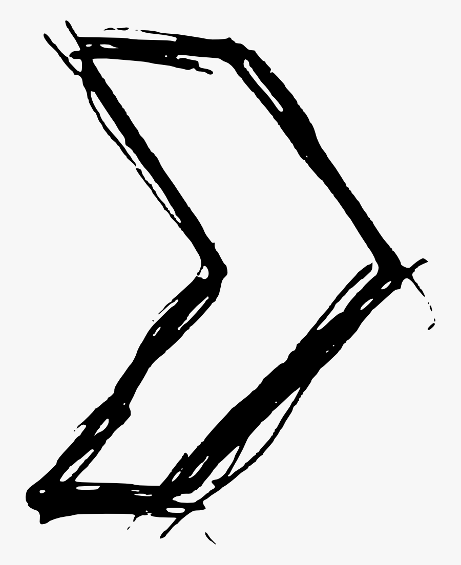Hand Drawn Arrow - Hand Drawn Arrow Png, Transparent Clipart