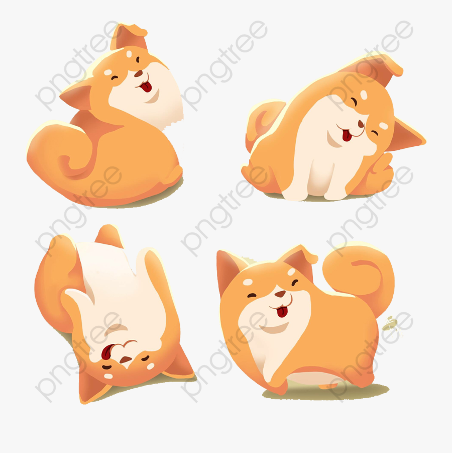 Cute Fat Dog Creative Transparent Background - Cartoon, Transparent Clipart
