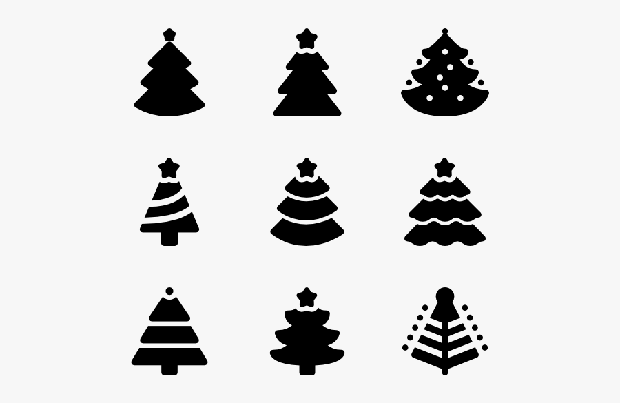 Cool Christmas Trees - Christmas Tree Vector Icon, Transparent Clipart