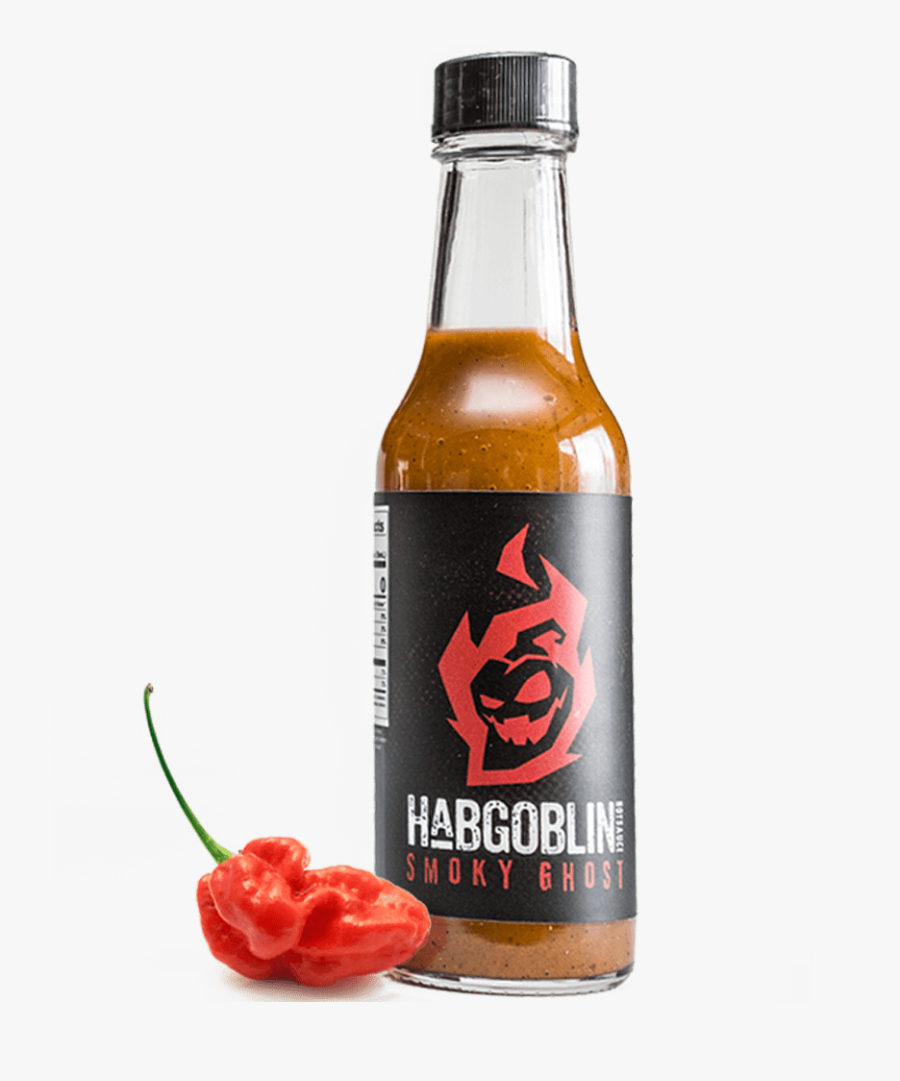 “smoky Ghost” Hot Sauce Habgoblin Hotsauce - Glass Bottle, Transparent Clipart