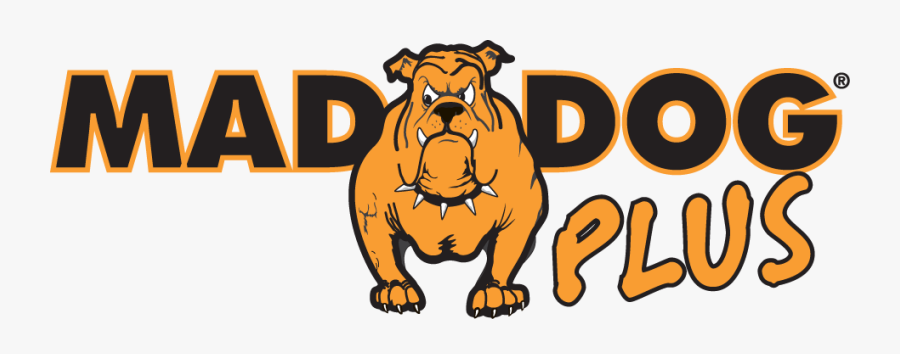 Transparent American Bulldog Clipart - Mad Dog Plus Logo, Transparent Clipart