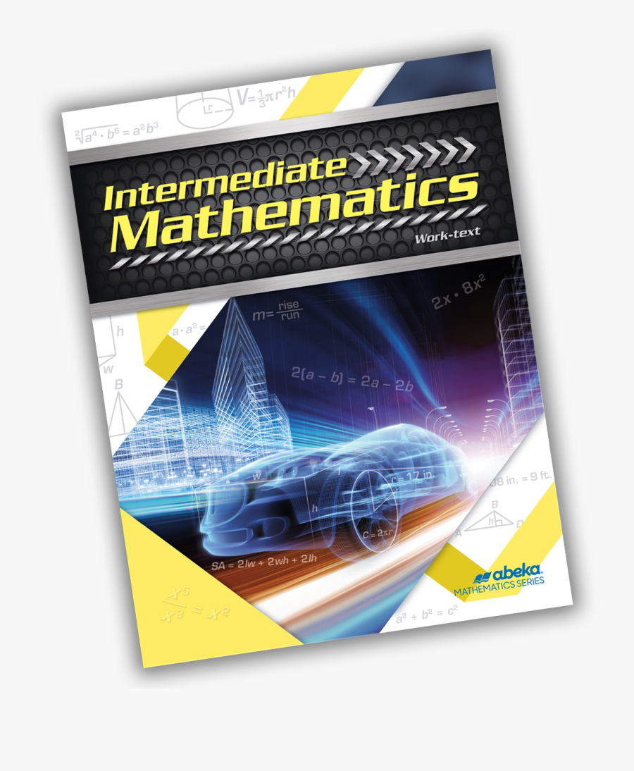 Intermediate Math 7 Books - Book Cover, Transparent Clipart