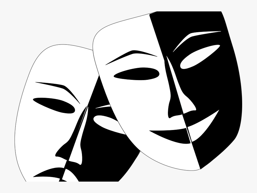 Positive And Negative Masks, Transparent Clipart