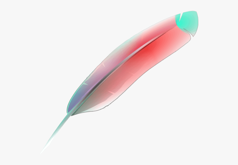 Colored Feather - Banana, Transparent Clipart