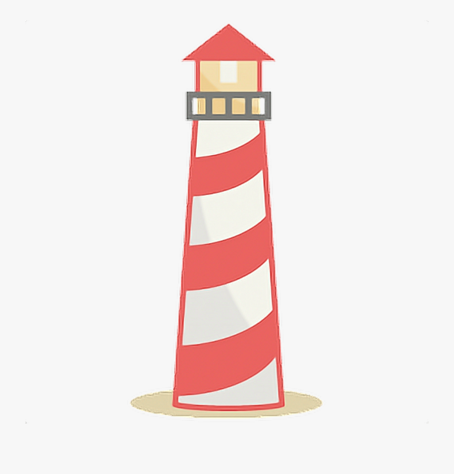 Lighthouse Light House Beach Summer Cute Atthebeach - Lighthouse, Transparent Clipart