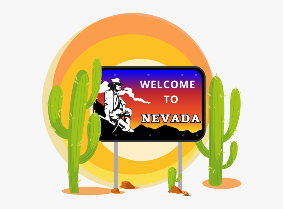 Nevada Medical Marijuana - Welcome To Nevada Sign, Transparent Clipart