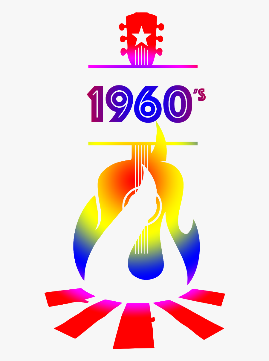 The 1960s Rock Guitar Song Collection - Campfire Guitar Logo, Transparent Clipart