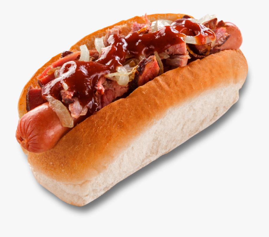 Coney Island Hot Dog - Bacon Hot Dog Foot Long, Transparent Clipart