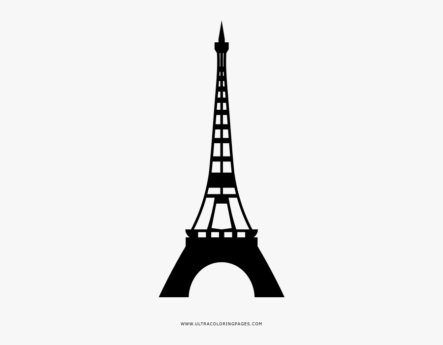 Eiffel Tower Coloring Page - Tower, Transparent Clipart