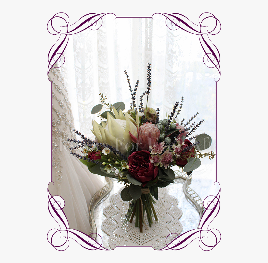 Clip Art Boho Wedding Bouquets - Flower Girl Basket Design, Transparent Clipart
