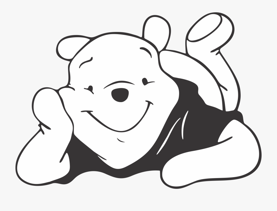 Clip Art Piglet Winnie The Pooh - Black And White Winnie The Pooh Clip Art, Transparent Clipart